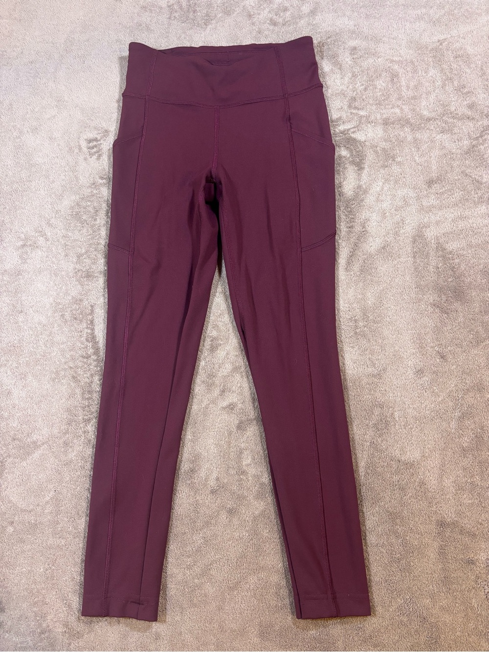 Lululemon Invigorate High-Waist Tight Active Leggings Womens 4 Red Wine Maroon